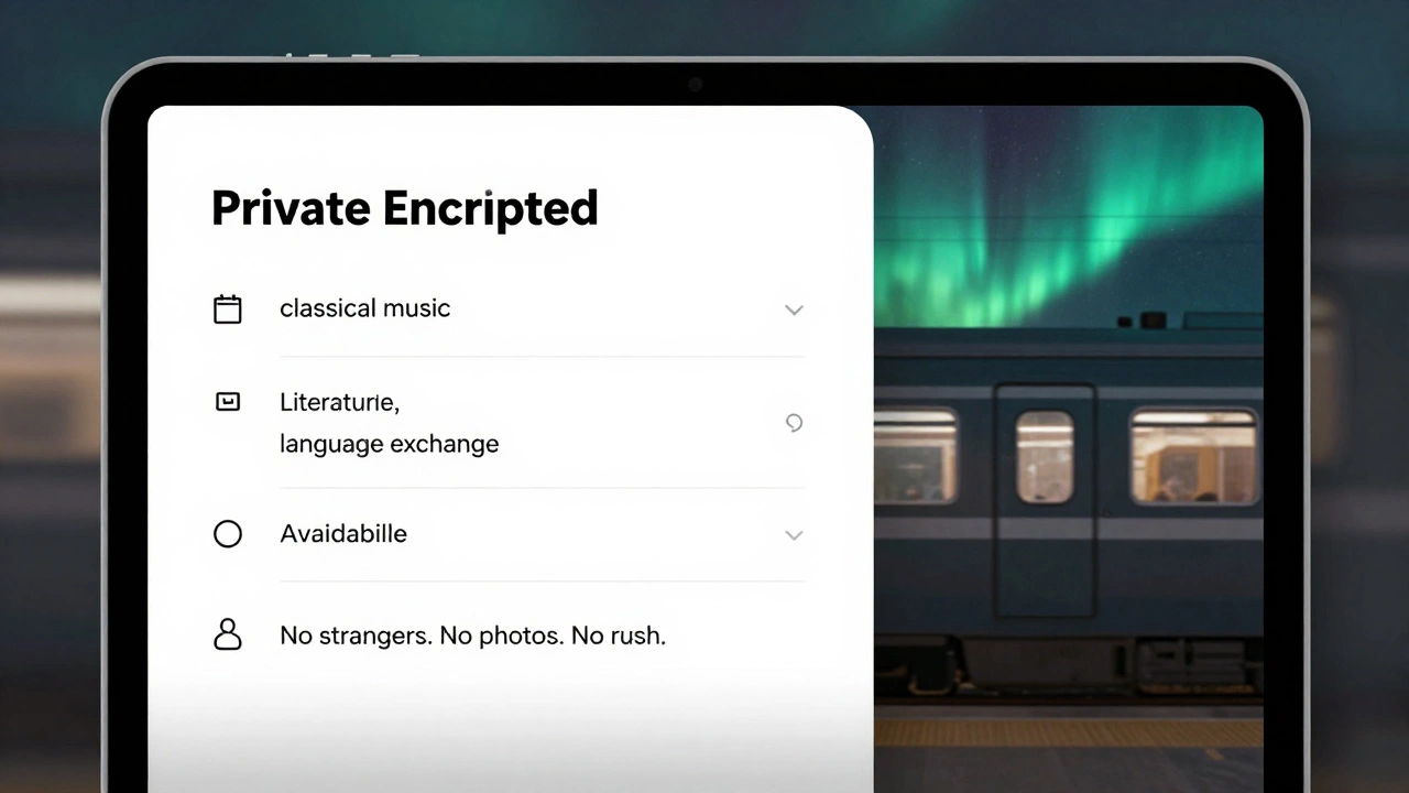 A private digital profile for intellectual companionship with no photos or personal details.